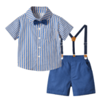 Conjunto de Vestir con Suspensores Azul