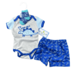 Set 3 Piezas Body Short y Calcetines Dinosaurio