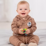 Conjunto Bebe Dinosaurio Cafe - Imagen 2