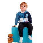 Conjunto Bebe Perro Azul - Imagen 2