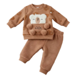Conjunto 2 pzas Bebe Osito Peludo