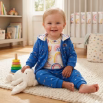 Conjunto Afranelado 3 Pzas Arcoíris - Imagen 2